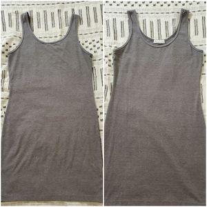 Gray bodycon dress